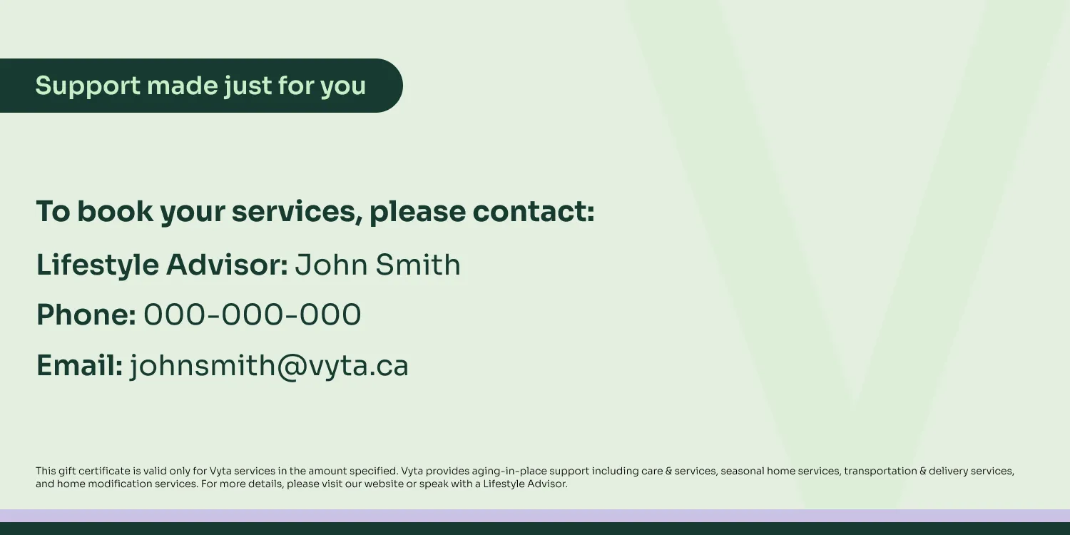 Gift Certificate Certificate Back